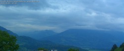 Archived image Webcam View of Walgau, Hoher Fraßen and Breithorn from Gampelün 19:00