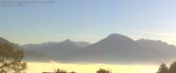 Archived image Webcam View of Walgau, Hoher Fraßen and Breithorn from Gampelün 07:00