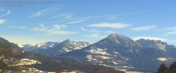 Archived image Webcam View of Walgau, Hoher Fraßen and Breithorn from Gampelün 09:00