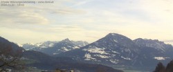 Archived image Webcam View of Walgau, Hoher Fraßen and Breithorn from Gampelün 09:00