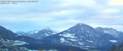 Archived image Webcam View of Walgau, Hoher Fraßen and Breithorn from Gampelün 07:00