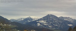 Archived image Webcam View of Walgau, Hoher Fraßen and Breithorn from Gampelün 13:00