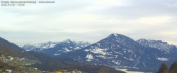 Archived image Webcam View of Walgau, Hoher Fraßen and Breithorn from Gampelün 11:00