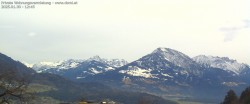 Archived image Webcam View of Walgau, Hoher Fraßen and Breithorn from Gampelün 11:00