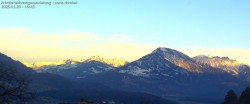 Archived image Webcam View of Walgau, Hoher Fraßen and Breithorn from Gampelün 15:00