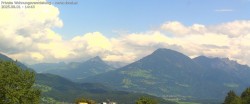Archived image Webcam View of Walgau, Hoher Fraßen and Breithorn from Gampelün 13:00