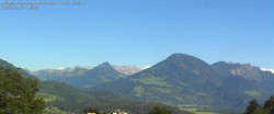Archived image Webcam View of Walgau, Hoher Fraßen and Breithorn from Gampelün 13:00
