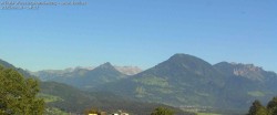 Archived image Webcam View of Walgau, Hoher Fraßen and Breithorn from Gampelün 13:00
