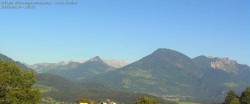 Archived image Webcam View of Walgau, Hoher Fraßen and Breithorn from Gampelün 15:00