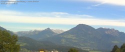 Archived image Webcam View of Walgau, Hoher Fraßen and Breithorn from Gampelün 13:00