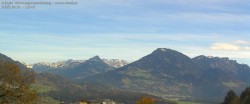 Archived image Webcam View of Walgau, Hoher Fraßen and Breithorn from Gampelün 11:00