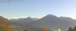 Archived image Webcam View of Walgau, Hoher Fraßen and Breithorn from Gampelün 07:00