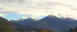 Archived image Webcam View of Walgau, Hoher Fraßen and Breithorn from Gampelün 09:00