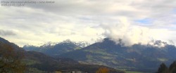 Archived image Webcam View of Walgau, Hoher Fraßen and Breithorn from Gampelün 11:00