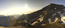 Archived image Webcam Glacier 3000: View from Cabane station 01:00