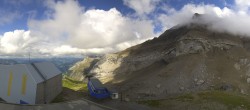 Archived image Webcam Glacier 3000: View from Cabane station 15:00