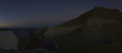 Archiv Foto Webcam Glacier 3000: Station Cabane 19:00