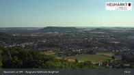 Archiv Foto Webcam Neumarkt in der Oberpfalz: Ausblick Burgruine Wolfstein 18:00