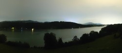 Archiv Foto Webcam Wallersee: Blick auf Neumarkt die Ostbucht 23:00