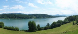 Archiv Foto Webcam Wallersee: Blick auf Neumarkt die Ostbucht 13:00