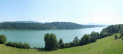 Archiv Foto Webcam Wallersee: Blick auf Neumarkt die Ostbucht 13:00