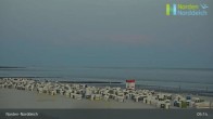 Archiv Foto Webcam Strand Norddeich 04:00
