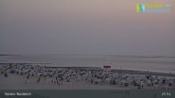 Archiv Foto Webcam Strand Norddeich 03:00