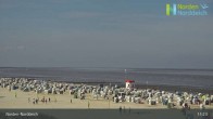 Archiv Foto Webcam Strand Norddeich 11:00
