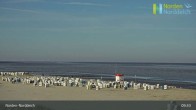 Archiv Foto Webcam Strand Norddeich 07:00