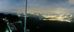 Archived image Webcam Pilatus: Top station railway 23:00