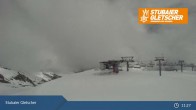 Archiv Foto Webcam Stubaier Gletscher: Aublick Bergstation Murmele 10:00