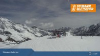 Archiv Foto Webcam Stubaier Gletscher: Aublick Bergstation Murmele 10:00