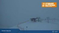 Archiv Foto Webcam Stubaier Gletscher: Aublick Bergstation Murmele 16:00