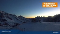 Archiv Foto Webcam Stubaier Gletscher: Aublick Bergstation Murmele 06:00