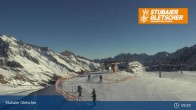 Archiv Foto Webcam Stubaier Gletscher: Aublick Bergstation Murmele 08:00