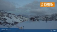 Archived image Webcam Stubai Glacier - View Top Station Murmele 02:00