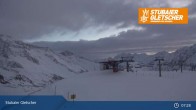 Archiv Foto Webcam Stubaier Gletscher: Aublick Bergstation Murmele 06:00