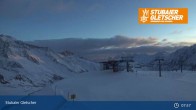 Archiv Foto Webcam Stubaier Gletscher: Aublick Bergstation Murmele 07:00