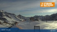 Archiv Foto Webcam Stubaier Gletscher: Aublick Bergstation Murmele 07:00