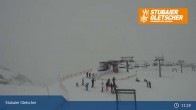 Archived image Webcam Stubai Glacier - View Top Station Murmele 10:00