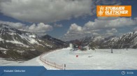 Archiv Foto Webcam Stubaier Gletscher: Aublick Bergstation Murmele 14:00