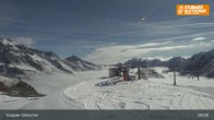 Archiv Foto Webcam Stubaier Gletscher: Aublick Bergstation Murmele 08:00
