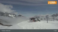 Archiv Foto Webcam Stubaier Gletscher: Aublick Bergstation Murmele 10:00