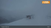 Archiv Foto Webcam Stubaier Gletscher: Aublick Bergstation Murmele 02:00