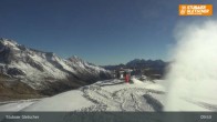Archiv Foto Webcam Stubaier Gletscher: Aublick Bergstation Murmele 09:00