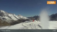 Archiv Foto Webcam Stubaier Gletscher: Aublick Bergstation Murmele 10:00