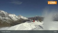 Archiv Foto Webcam Stubaier Gletscher: Aublick Bergstation Murmele 12:00