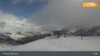 Archiv Foto Webcam Stubaier Gletscher: Aublick Bergstation Murmele 10:00