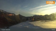 Archiv Foto Webcam Stubaier Gletscher: Aublick Bergstation Murmele 07:00