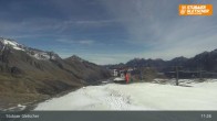 Archiv Foto Webcam Stubaier Gletscher: Aublick Bergstation Murmele 10:00